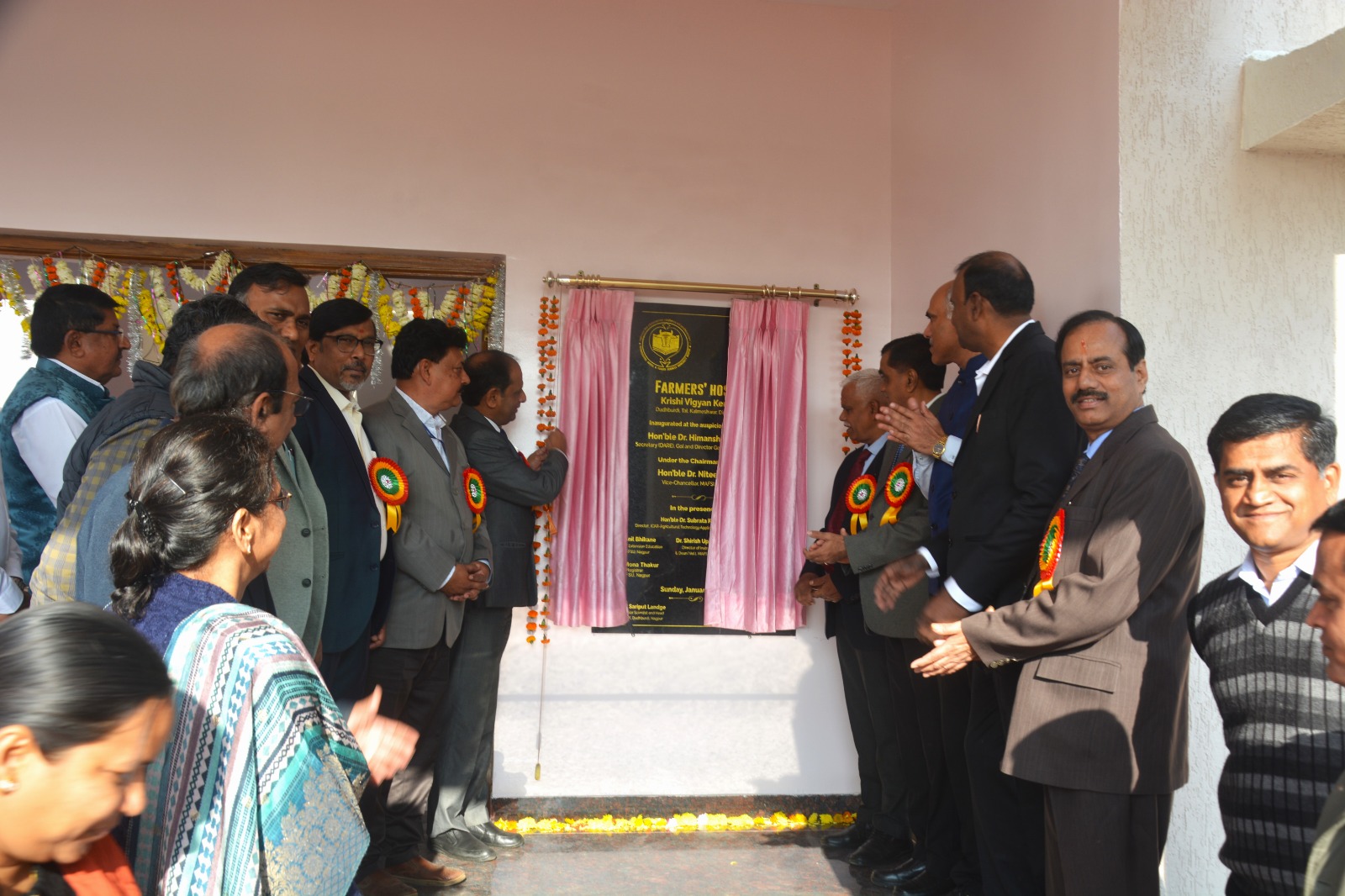 Inauguration of administrative building and Farmers' hostel at Krishi Vigyan Kendra, Du (9).jpeg